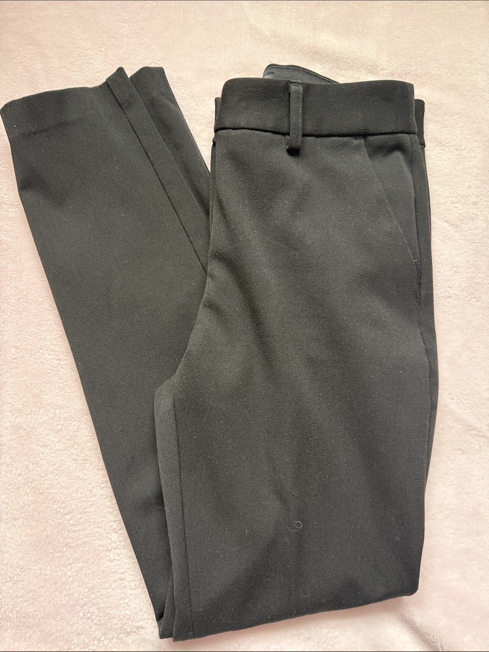Woman’s Express Columnist Pants, Black Skinny Mid Rise Stretch Size 00R